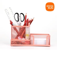 Mesh Desk Organizer Metal Office Storage Box with Compartment Stationery Holder Office Supplies 1