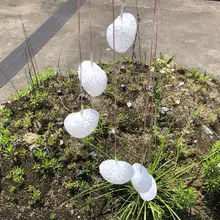 Любовь на солнечных батареях ветряной колокольчик светильник светодиодный сад подвесной Спиннер лампа Изменение цвета Газон Двор украшение дома 72XF