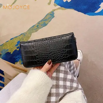 

Women Wallet Female Coin Purses Holders Crocodile Leather Purse Women Long Wallet Zipper Money Card Bags Long Clutch Wallets