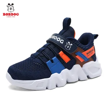

Bobdog fashion cartoon lightweight children boys and girls mesh breathable mesh casual sneakers