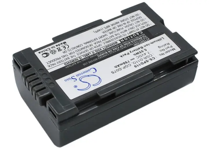 Cameron sino 750 мА/ч, батарея для цифрового фотоаппарата PANASONIC AG-DVC15 AG-DVX100BE AJ-PCS060G(портативный жесткий диск условная единица) CGR-D08A/1B CGR-D08SE/1B