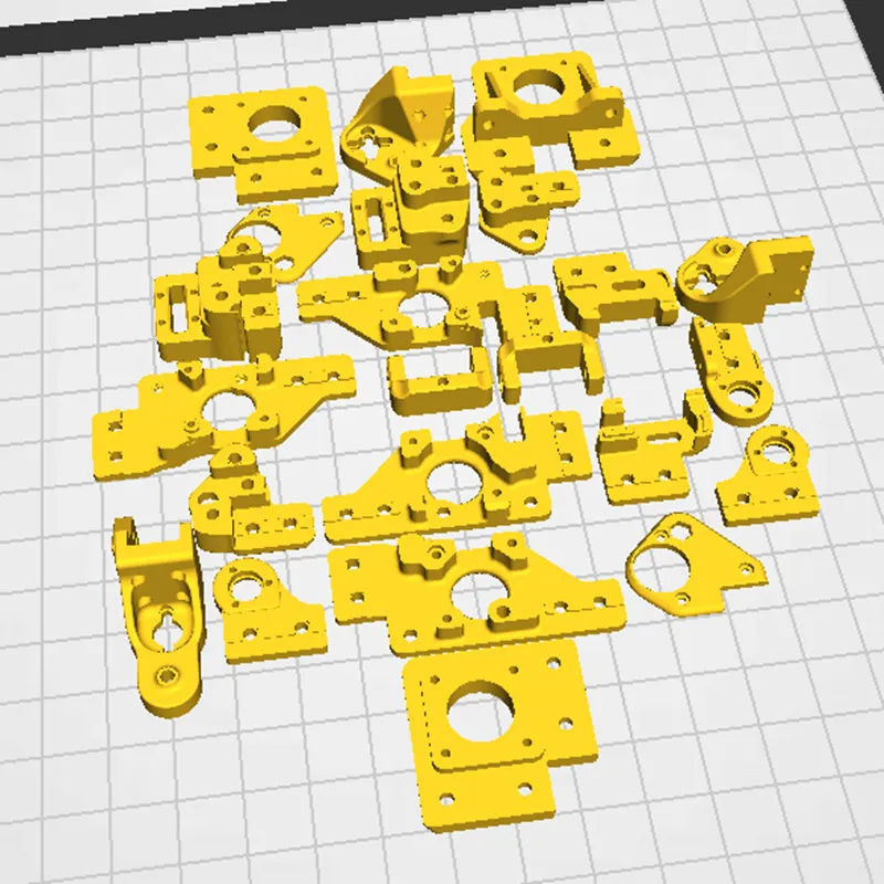 alumínio funcional impresso peças kit alumínio CNC