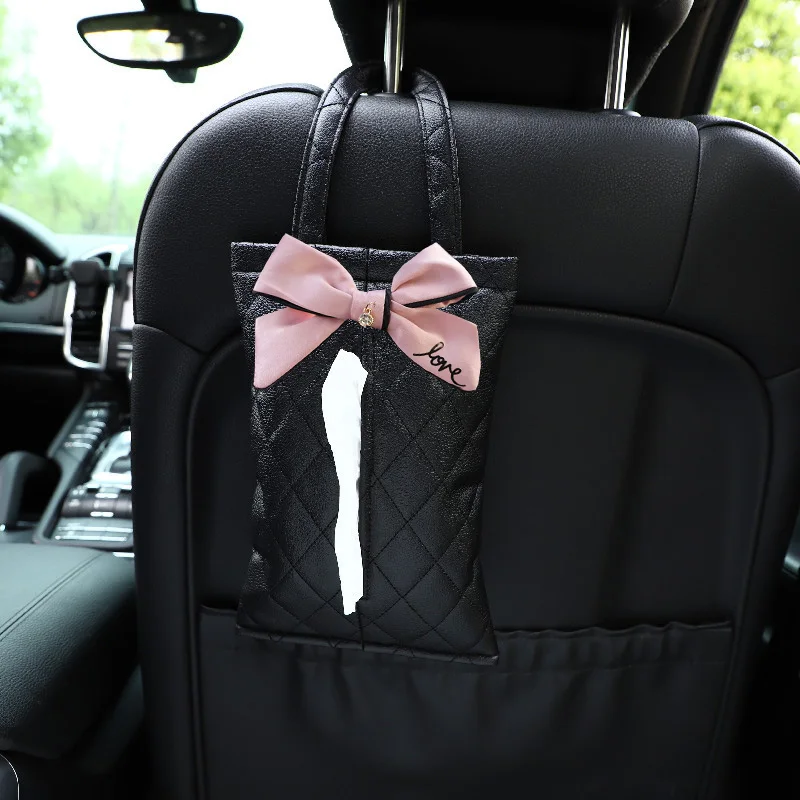 Cute Bowknot Car Seat Back Hooks Vehicle Headrest Organizer Hanger For  Groceries Bag Handbag Storage Women Car Accessories - AliExpress