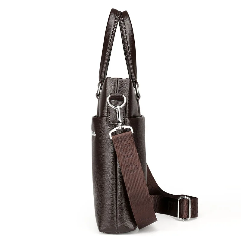 

MEN'S Handbag Cross Shoulder Business Briefcase Cowhide Men's Bag Large Capacity Computer Bag File