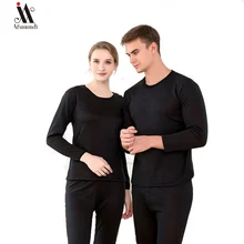 Perfering 2 шт./компл. подштанники для мальчиков и девочек Теплые Термальность нижнее белье Костюмы Для мужчин зимняя женская обувь размера плюс L-3XL Термальность костюм