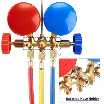 

Car Air Conditioning Refrigerant Manifold Gauge Set Freon Meter for R134A R12 R22 R502 Refrigerant