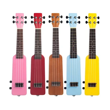 

21 Inch Bottle Design 4 String Solid Wood Electronic Ukulele Silent Electricity Beginners Portable Mini Guitar Children Gift