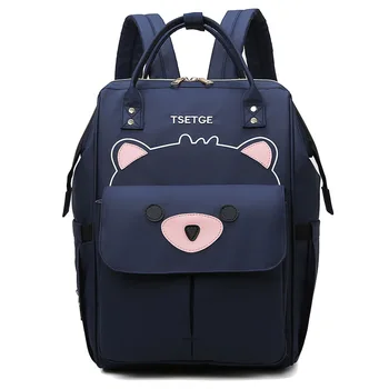 

Hot Selling Diaper Bag Women's Diaper Bag Portable Cartoon Fashion Large Capacity Backpack Nursing Travel Backpack