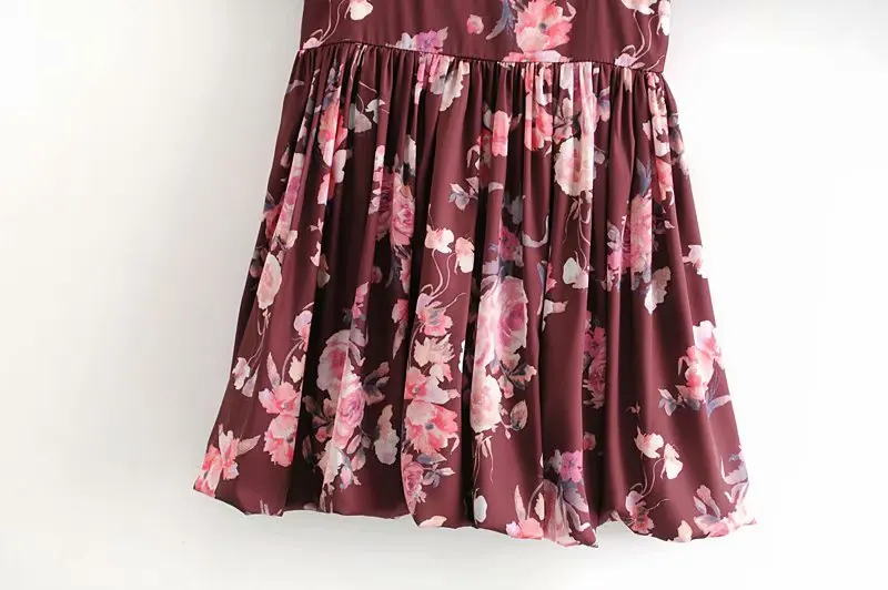 Новинка, модное красное мини-платье с квадратным вырезом и короткими пышными рукавами, тонкое пляжное платье, праздничное женское платье, Прямая поставка