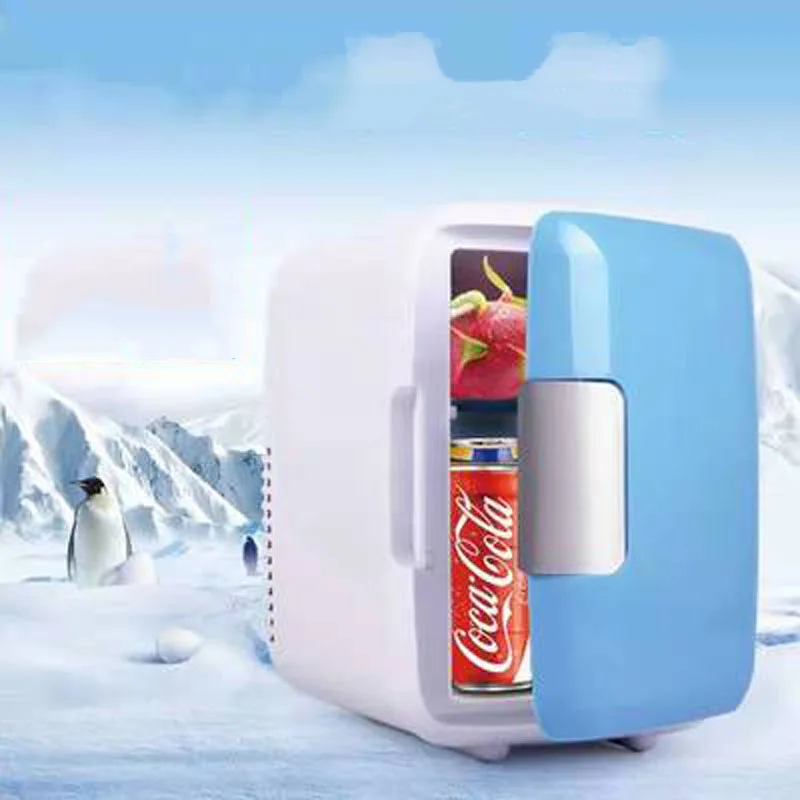 

Автомобильный мини-холодильник на 4 л, компактный холодильник для домашней косметики, мини-холодильник для студенческого общежития