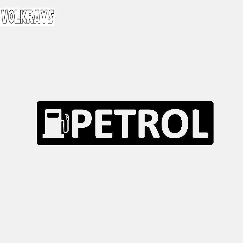 Volkrays Personality Car Sticker Petrol Warning Accessories Reflective Sunscreen Waterproof Vinyl Decal Black/Silver 2cm*12cm | Автомобили