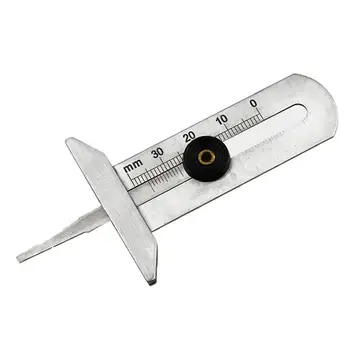 

0-30mm Stainless Steel Auto Tire Thread Depth Gauge Car Tyre Ruler Measure Tool