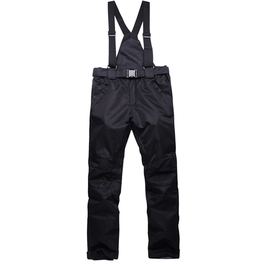 Ski Snow Pants Windproof Warm Waterproof Trousers for Women Men Outdoor Winter ASD88 - Цвет: black