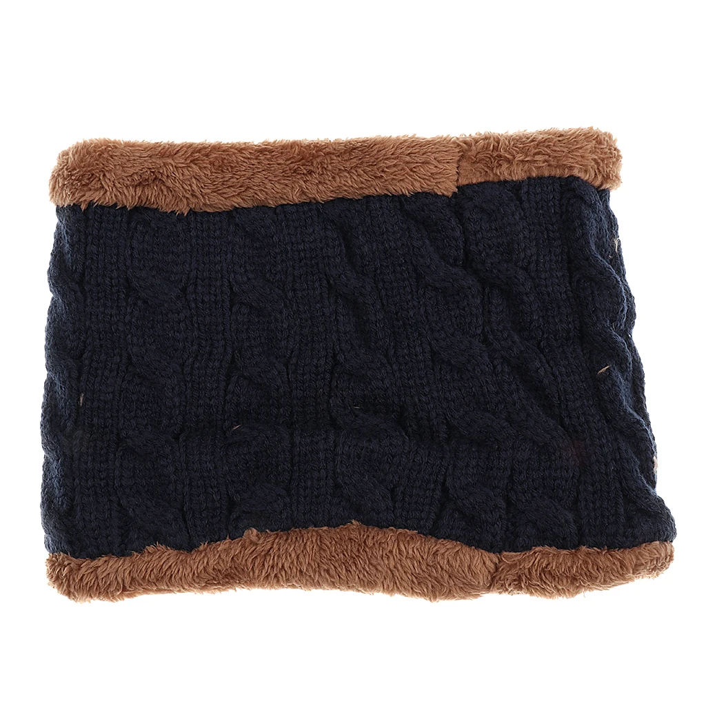 2PCS Men's Women's 2 Sided Beanie Winter Warm Knit Ski Knitted Scarf Hat Windproof Couple Hat Slouchy Hats with Pom Scarves