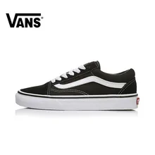 VANS OLD SKOOL/обувь унисекс для скейтбординга; оригинальная классическая черная парусиновая обувь с низким верхом; кроссовки в уличном стиле; VN000D3HY28