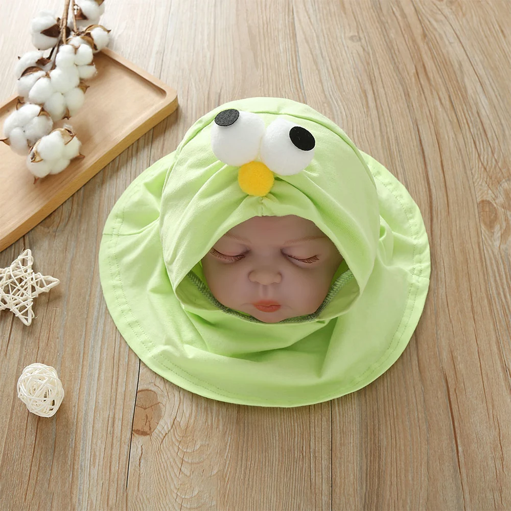 CYSINCOS Kid Girl Baby Hat Cartoon Brid Children Muslim Head Wrap Turban Hat Cute Color Solid Warm Hat Children Hair Accessories