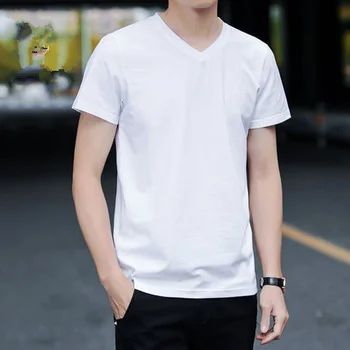 

Men's short sleeve t-shirt fashion casual clothes half sleeve 7802