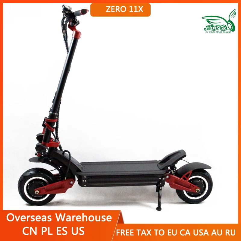 2022 Newest ZERO 11X Inch Dual Motor Electric Scooter 84V 1600W*2 Motor Off road E scooter 110km