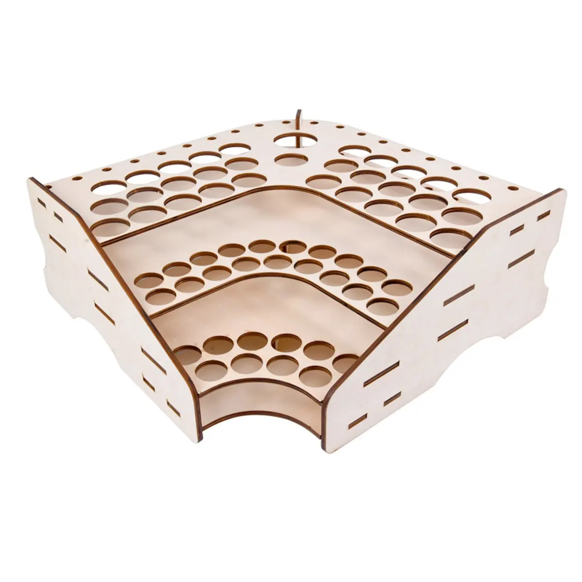 

New 3 Layers Wooden Pigment Bottle Storage Organizer 74/81 Bottles Color Paint Ink Brush Stand Rack Modular Holder Home School