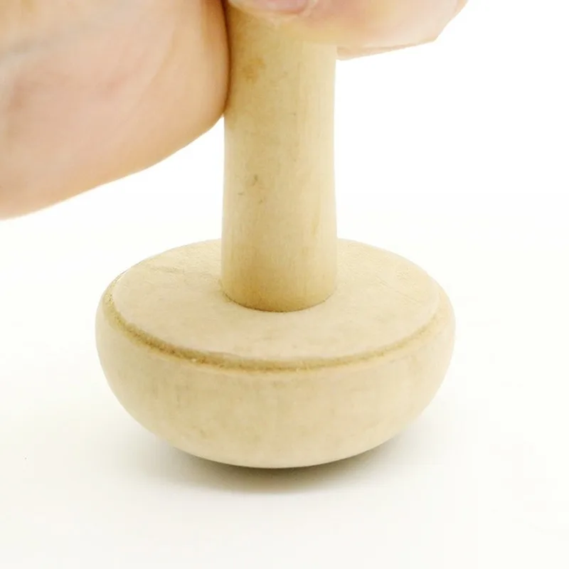 Wooden Mushroom Roller Paper Printing Ink Rubbing Art Craft Tool
