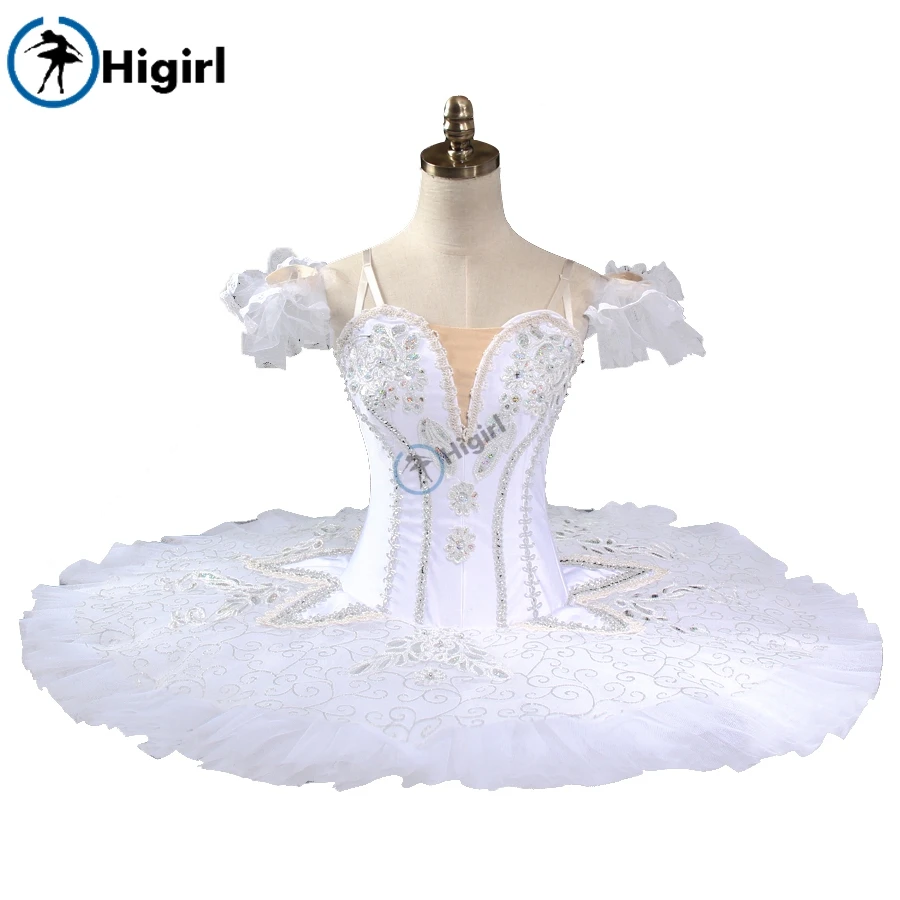 

adult white swan lake professional tutus girls ballerina tutu women platter tutu pancake ballet tutu performance BT9127