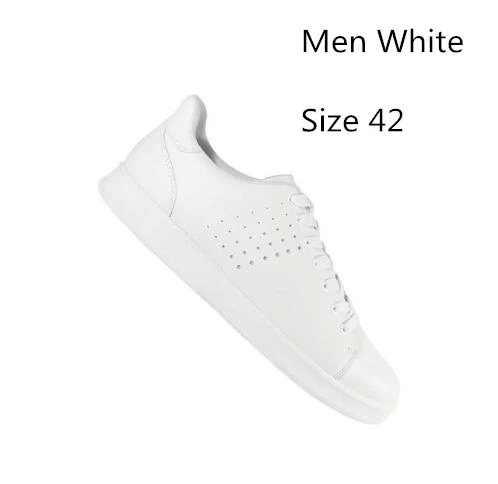 Xiaomi mijia FreeTie кожаная обувь для скейтборда Удобная противоскользящая модная обувь для отдыха Xiaomi Mijia Smart Chip Прямая поставка - Цвет: Men White 42