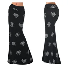 HAOOHU s m l 3XL новые летние элегантные юбки длинные женские юбки с принтом больших размеров юбка женская