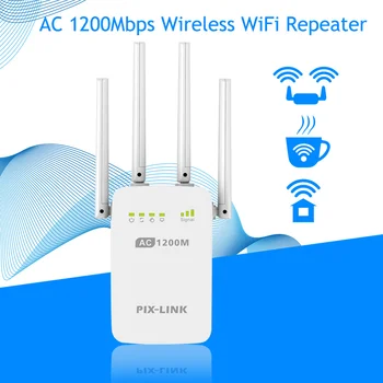 

wireless wifi extender 1200mbps Wifi Repeater/router Dual Band 2.4&5Ghz Wifi Network Booster long Range Signal Amplifier