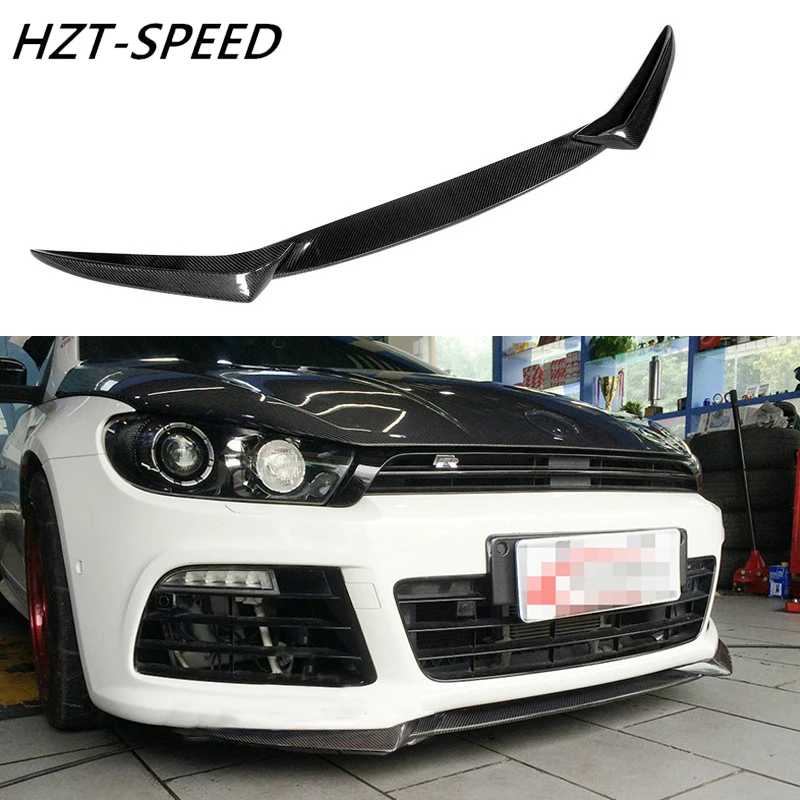 2009- Автомобильный протектор бампер Передняя губка Сплит Тип для VOLKSWAGEN Scirocco R автомобиль 3 шт углеродное волокно