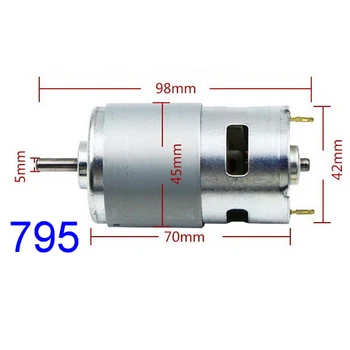 

RS-795 DC 6V-18V 12V 10500RPM High Speed High Power Large Torque Drill&Screwdriver/Garden Electric Tools Motor Ball bearing