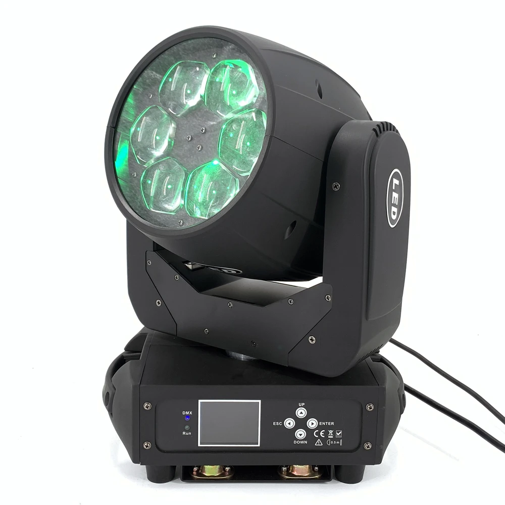 Светодиодный луч для мытья 6x40 Вт RGBW 4в1 Zoom moving head ZOOM 4-36 ° angel светодиодный бар dj огни сценический эффект Контроллер освещения DMX