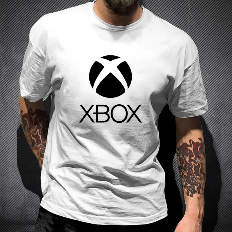 Футболка мужская оверсайз с логотипом Xbox One 360 черная летняя футболка из 100% хлопка