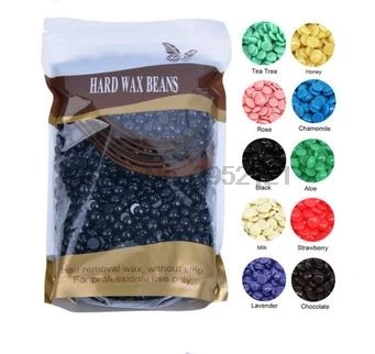 by dhl or ems 100bags 100g Hard Wax Beans Flavor Paper Depilatory Wax Waxing Pellet Body Beauty Arm pit Leg Hair Epilation