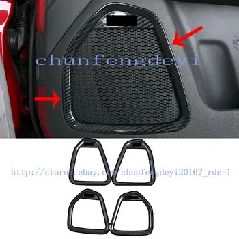 

Car modification Car accessories For Jeep Compass 2017 2018 Carbon Fiber Inner Car Door Audio Speaker Cover 4pcs