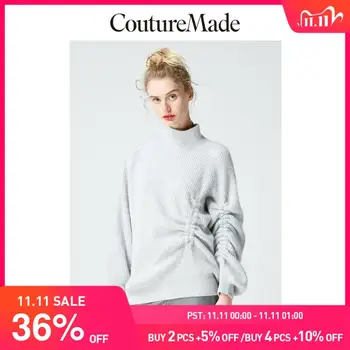 

Vero Moda CoutureMade Women's Loose Fit Rabbit Fur Gathered Knit | 319113515