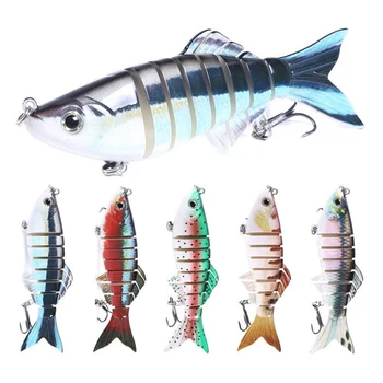

11cm Multi Jointed Fishing Lures Bionic Bait Swimbait Lifelike Eel Tackle Sea Water Fishing 22.5 g