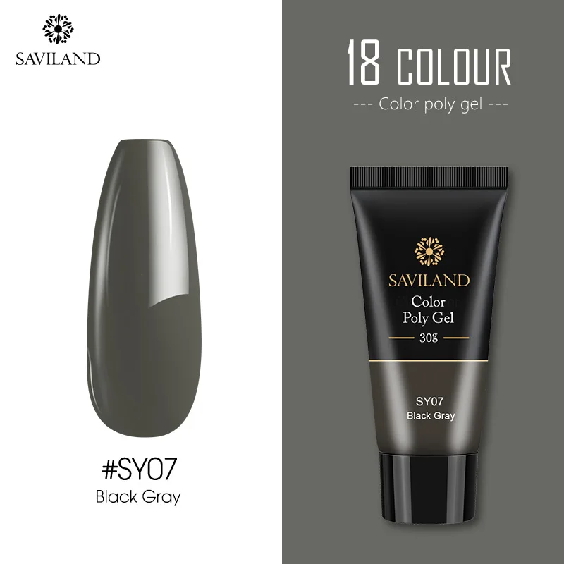 30ml SY07 Saviland 30 цветов полигель лак для ногтей 30 мл УФ светодиодный строительный гель твердый гель Vernis Полупостоянный лак для ногтей - Цвет: 30ml SY07