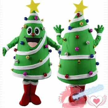 

Adults Advertising Carnival Christmas Tree Mascot Costume Suits Outfits Cosplay Party Game Dress Hallowen Cosplay Unsiex Gift