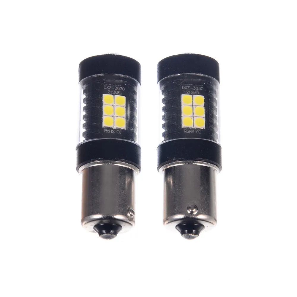 2 шт. 3030 21smd 1156 Высокая мощность 6500k Супер Белый светодиодный противотуманный светильник s дальнего света противотуманный светильник s ходовой светильник лампы для автомобиля# YL10