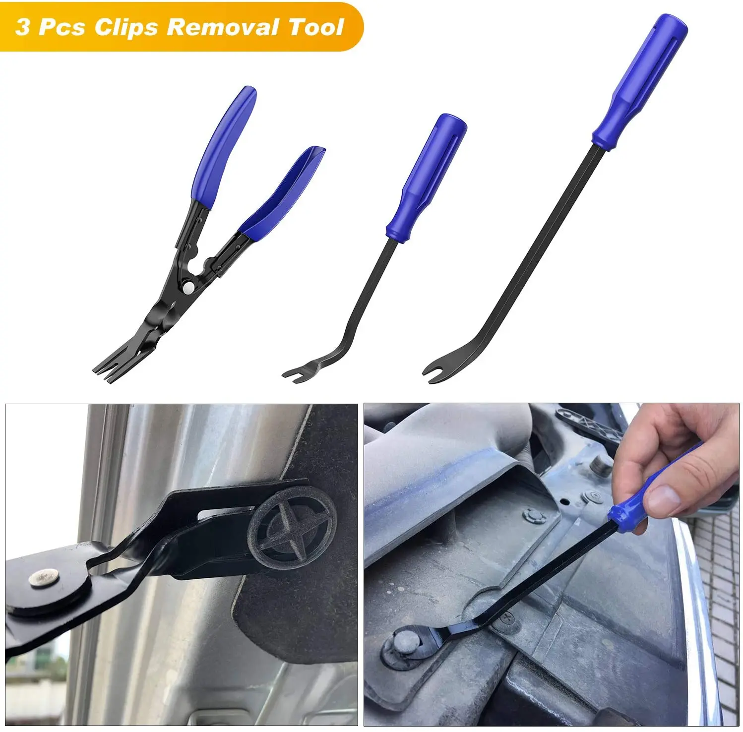 3 Pcs Clip Pliers Set Remover Tool Auto Trim Fastener Remover Car Door  Panel Dashboard Repair Kit Car Pry Tool Kit - AliExpress