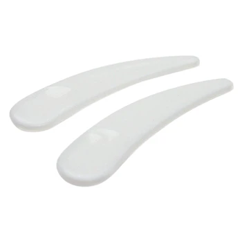 

100pcs Mini Cosmetic Spatula Scoop Disposable White Plastic Mask Spatula Spoons