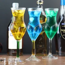 Креативные прозрачные красные бокалы для вина, сексуальные 3D женские хрустальные бокалы для виски, бокалы для пива, вечерние бокалы для бара, Коктейльные бокалы для шампанского