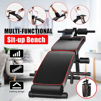 

Upgrade Portable Sit-up Bench Machine for Men Folding Sit Up Benches Abdominal Muscle Trainer Board Gym Home Fitness Equipment