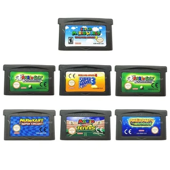 

SuperMarioWario Series 32 Bit Video Game Cartridge Console Card for Nintendo GBA Series Consoles
