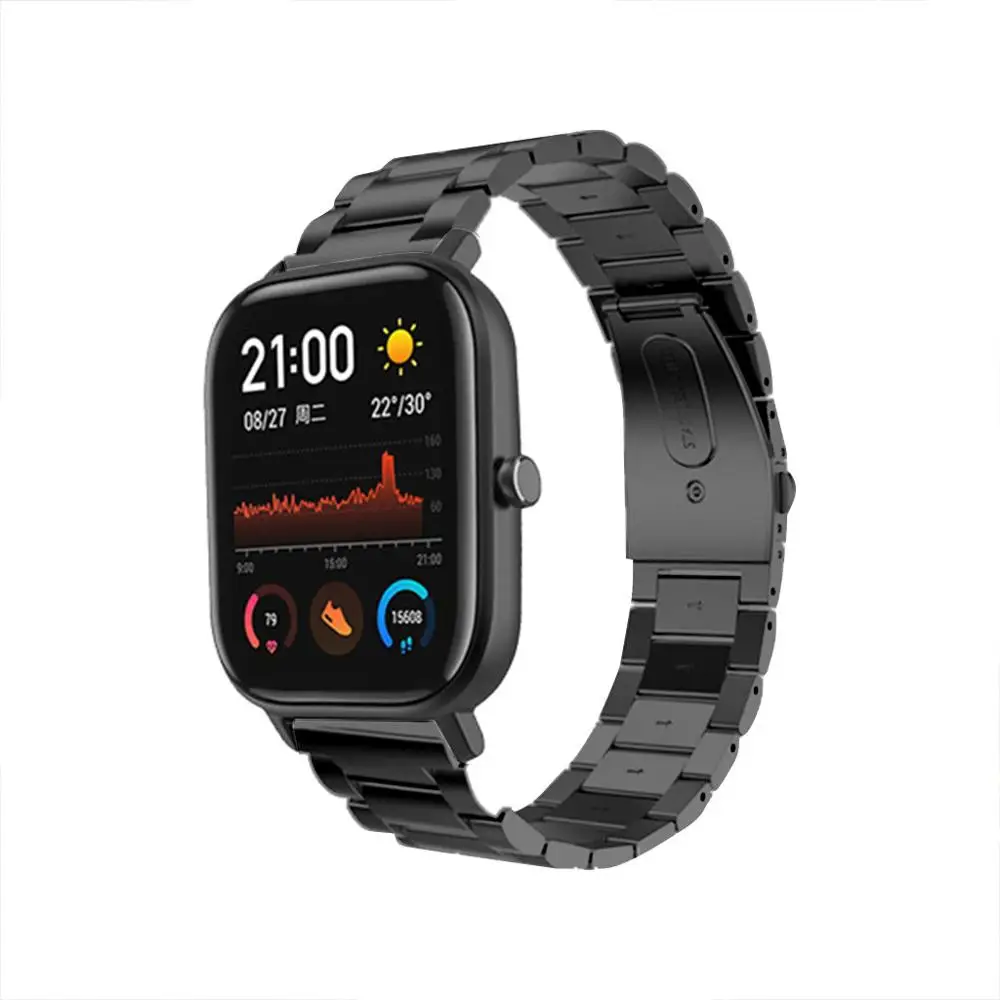 Замена браслета из нержавеющей стали ремешок для часов Ремешок для Huami AMAZFIT GTS Смарт-часы долговечные аксессуары#903