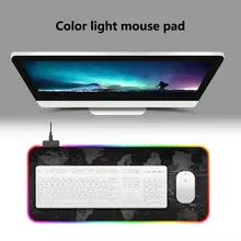 LED Desktop Mouse Pad Rubber Computer Notebook Gaming Mouse Mat Anti-slip Laptop Mousepad Mouse Pads mrgbest animal flamingo pink mouse pads natural rubber base precision weaving cloth mouse mat anti fray for girl female games