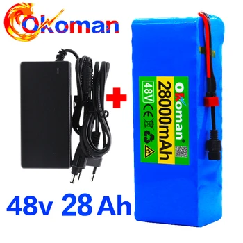 

48v lithium ion battery 48v 28Ah 1000w 13S3P Lithium ion Battery Pack For 54.6v E-bike Electric bicycle Scooter with BMS+charger