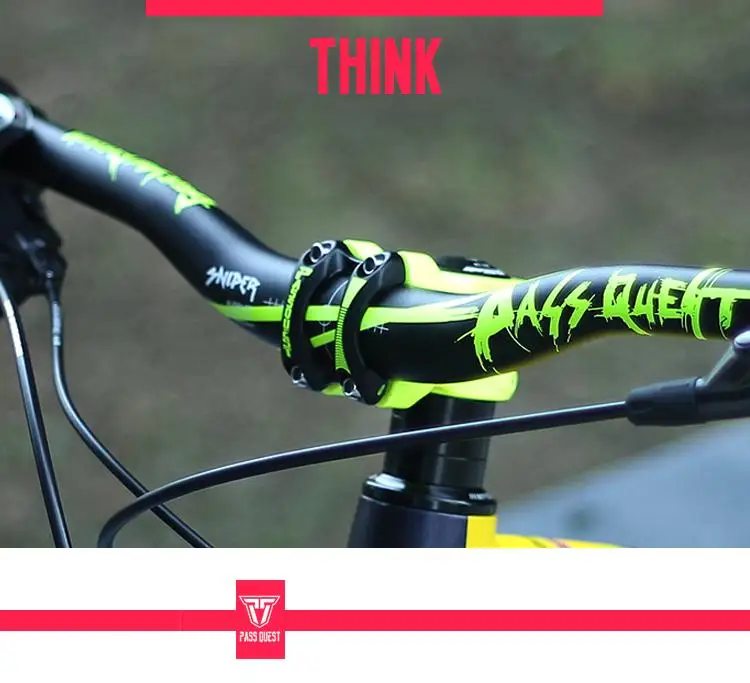 PASS QUEST alloy Bicycle stem DJ/AM/FR/DH Downhill Mountain Bike stem 0 degree 45MM Stem for XC AM MTB Mountain Bike Bicycle