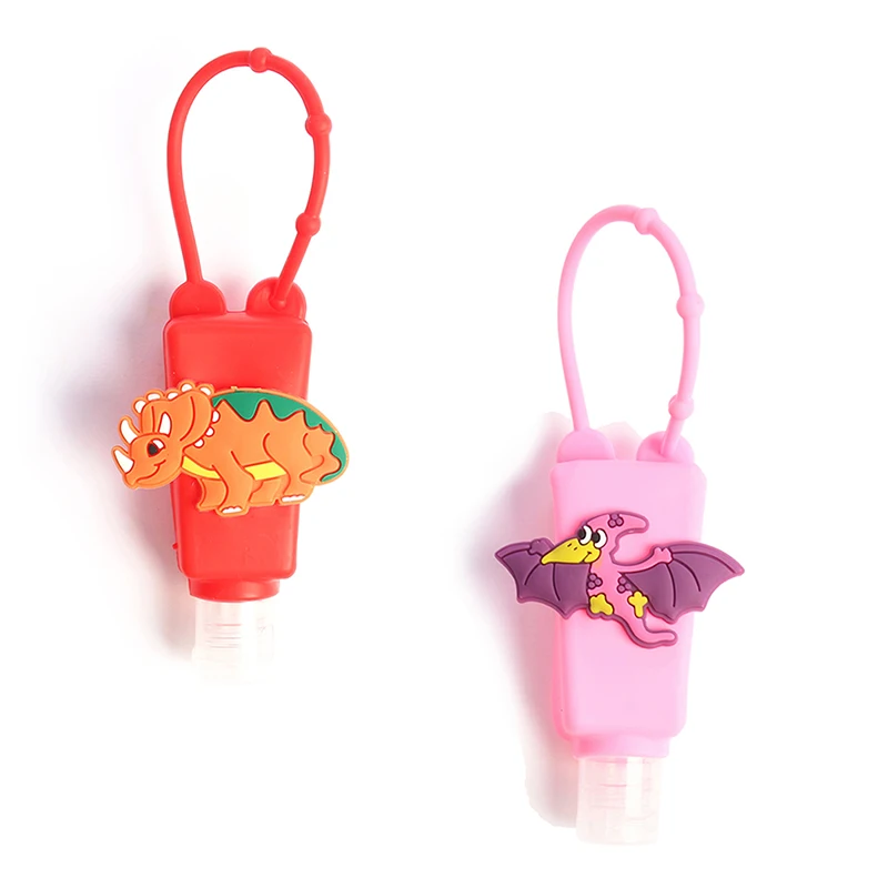 Dinosaur Silicone Hand Sanitizer Holder Portable Gel Holder Liquid Dispenser