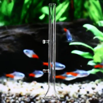 

20/25/30/35/40/45cm Crystal Shrimp Feeder Aquarium Feeding Glass Tube Pipe Fish Tank Pet Supplies Feeding Suction Cup